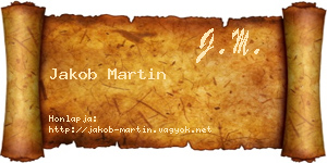 Jakob Martin névjegykártya